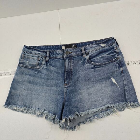 Kut from the Kloth Pants - Kut from the kloth Jane high rise short blue size 14 denim womens 5635